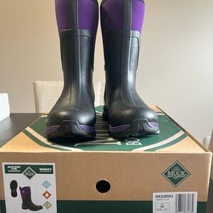 Muck Women's Arctic Sport II Purple and Black Winter Boots